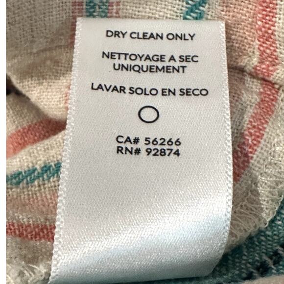 Splendid – Sunset Stripe Romper – Teal/Coral – Size Medium - Picture 4 of 5